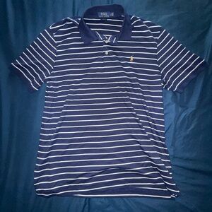 Polo by Ralph Lauren Blue and White Striped Polo Shirt